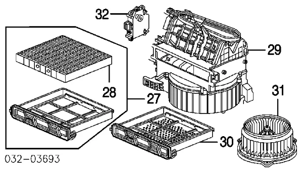 Actuador de сompuerta de сalefacción Honda Accord VII