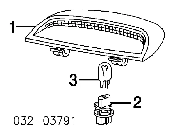 Tercera luz de freno Honda Accord VII