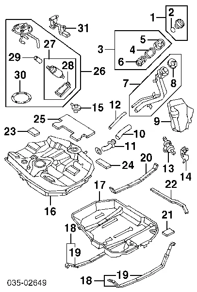 Depósito de gasolina Mazda 323 F V