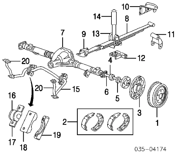 Zapatas de freno ZZM426310 Mazda