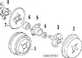 Pinza de freno trasera izquierda Toyota Celica T16