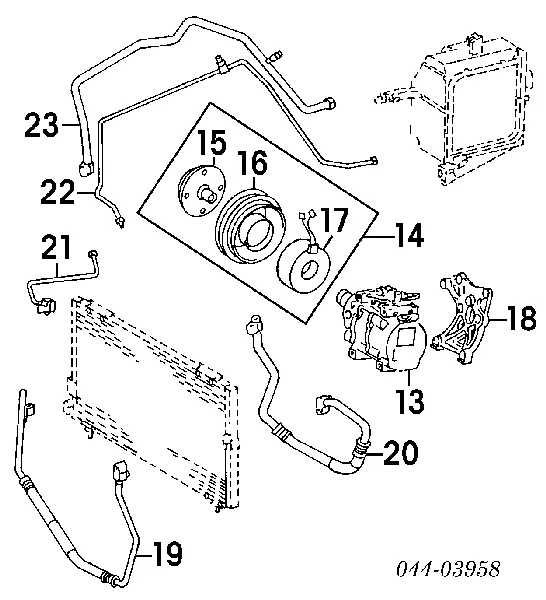 Compresor de aire acondicionado 8832010511 Toyota