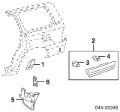 Guardabarros trasero izquierdo Toyota Land Cruiser J10