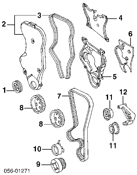 Piñón cadena distribución Opel Astra F69