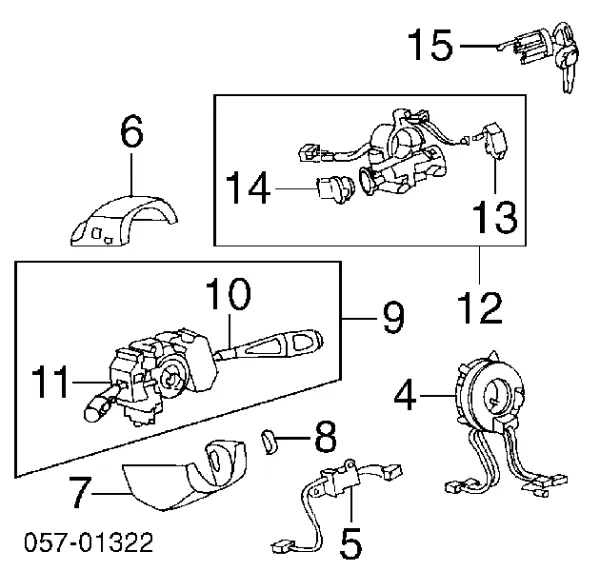 Conmutador de arranque Mitsubishi Galant VIII