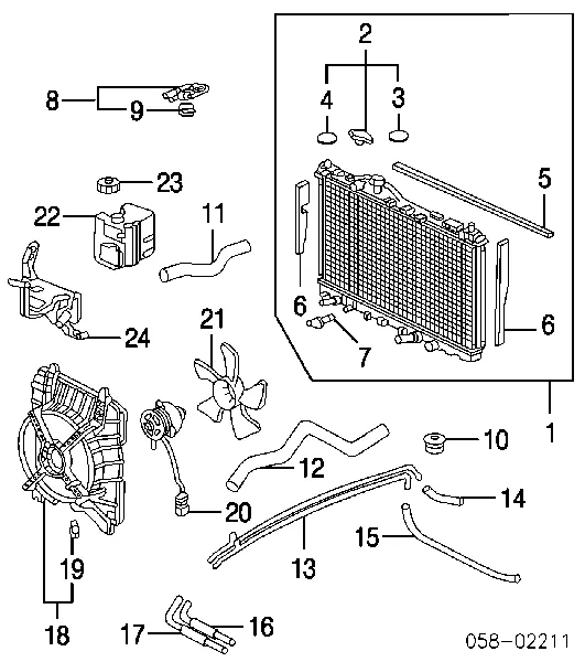 Motor ventilador del radiador 19030PY3003 Honda