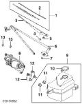 Motor limpiaparabrisas Suzuki Grand Vitara FT, HT