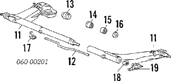 Buje del brazo transversal trasero M2623RB RBI