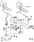 Motor limpiaparabrisas Hyundai Sonata 