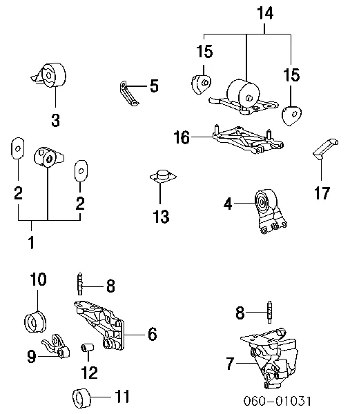 Soporte de motor delantero Hyundai Sonata IV
