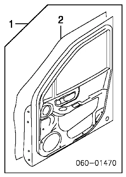 Puerta delantera izquierda 7600326101 Hyundai/Kia