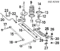 Silentblock trasero Toyota Camry V20