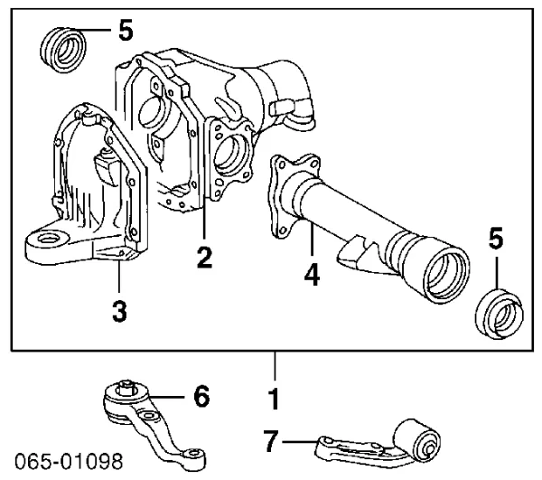 Retén del semieje delantero izquierdo BH5320F0 NOK