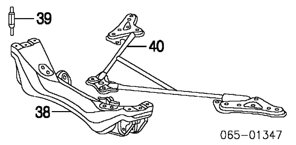 Puente delantero Lexus IS E1