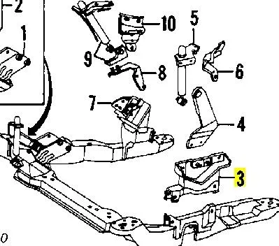 Taco de caja de cambios F5DZ6F063D Ford