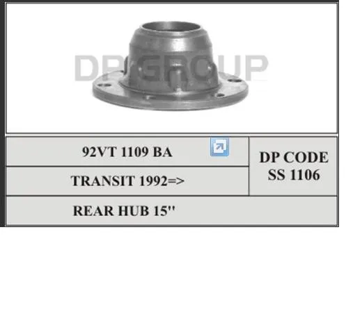 Cubo de rueda trasero Ford Transit IV