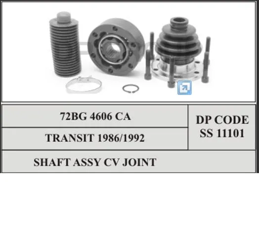 Junta homocinética interior trasera SS11101 DP Group