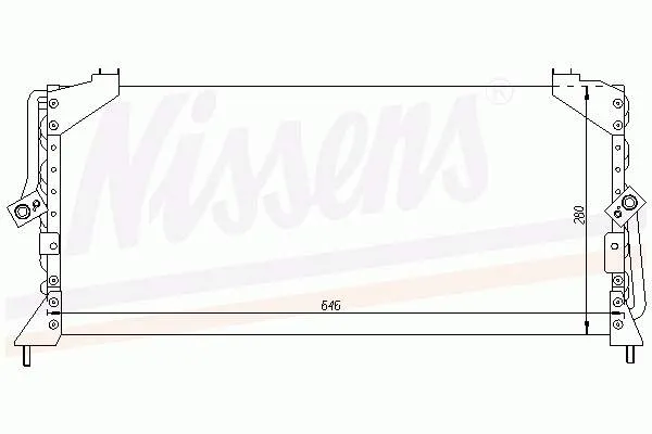 Condensador aire acondicionado 94025 Nissens