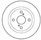 Disco de freno trasero 15555 Mapco