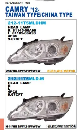 Faro izquierdo Toyota Camry VII