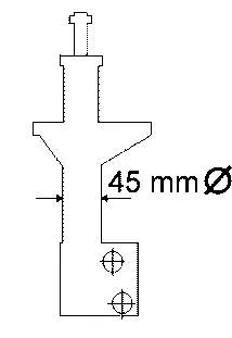 Amortiguador delantero BMW 3 E30
