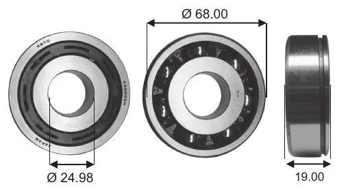 Cojinete, caja de cambios 9036325068 Toyota