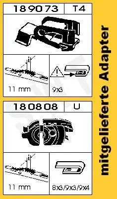 Limpiaparabrisas delanteras 116221 SWF