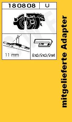 Juego de limpiaparabrisas de luna delantera, 2 piezas Opel Astra 51, 52, F35, M35