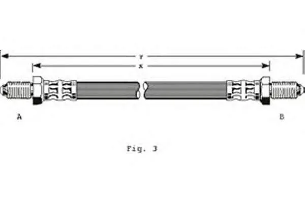 Latiguillo de freno delantero Ford Taunus GBTS, GBFS, CBTS