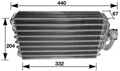 Evaporador de aire acondicionado 8FV351210011 HELLA