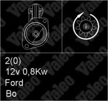 Motor de arranque 436009 VALEO