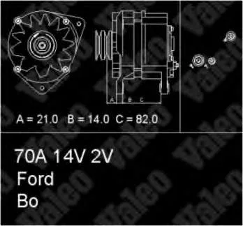 Alternador 436686 VALEO