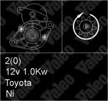 Motor de arranque 455924 VALEO