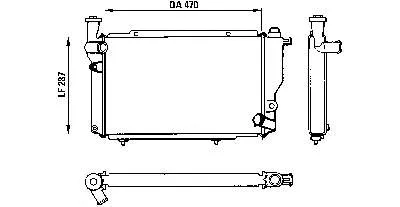 Radiador 730534 VALEO