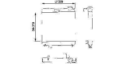 Radiador 883053 VALEO