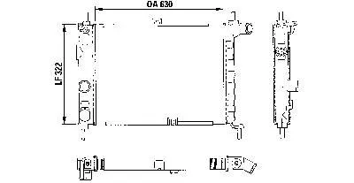 Radiador 883858 VALEO