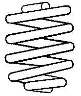 Muelle de suspensión eje delantero Audi A4 8D2