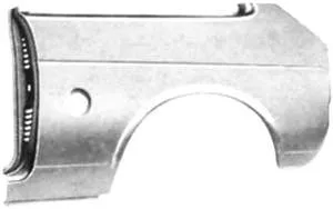 Aleta trasera derecha Ford Fiesta Mk2