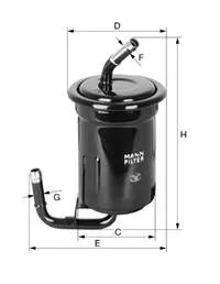 Filtro de combustible WK6147 Mann-Filter