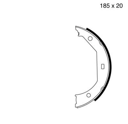 Juego de zapatas de frenos, freno de estacionamiento BMW 1 E81, E87