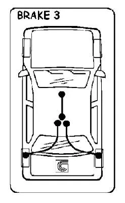 Cable de freno de mano delantero Alfa Romeo GT 937
