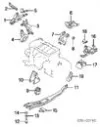 Soporte motor delantero Mazda 323 BJ