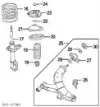 Muelle de suspensión eje delantero Subaru Impreza 2 GD, GG