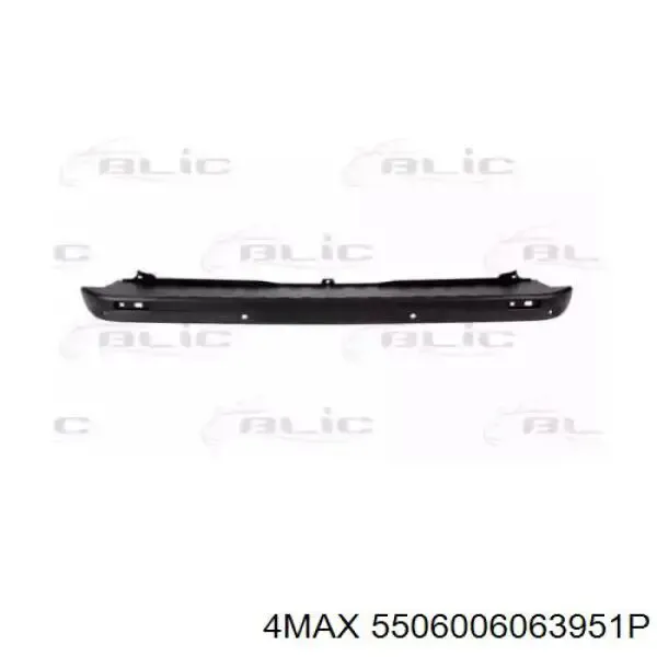 Parachoques trasero 60N2964 Polcar
