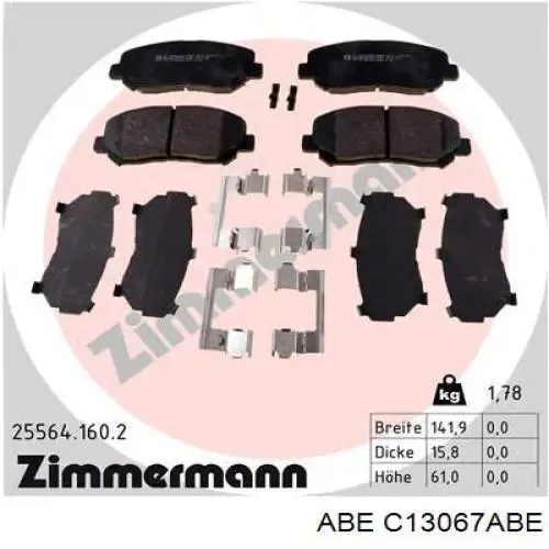 Pastillas de freno delanteras Mazda CX-5 1 KE, GH