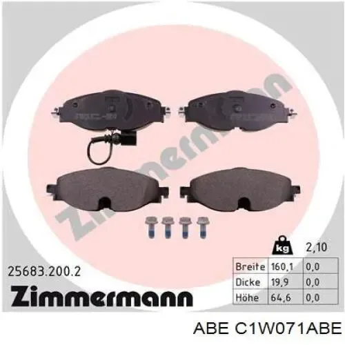 Pastillas de freno delanteras Volkswagen Passat 3G2, CB2