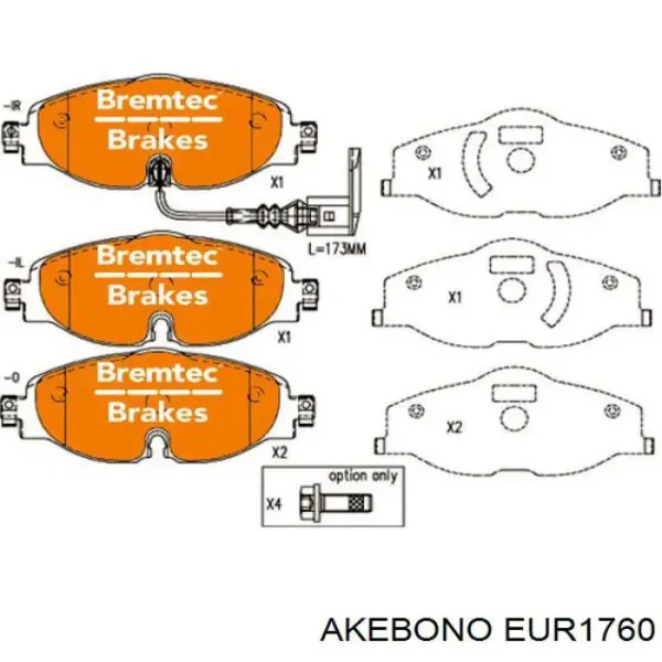 Pastillas de freno delanteras Volkswagen Passat 3G2, CB2