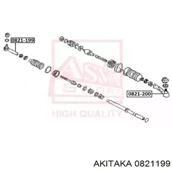 Rótula barra de acoplamiento exterior Subaru Impreza 2 GD, GG