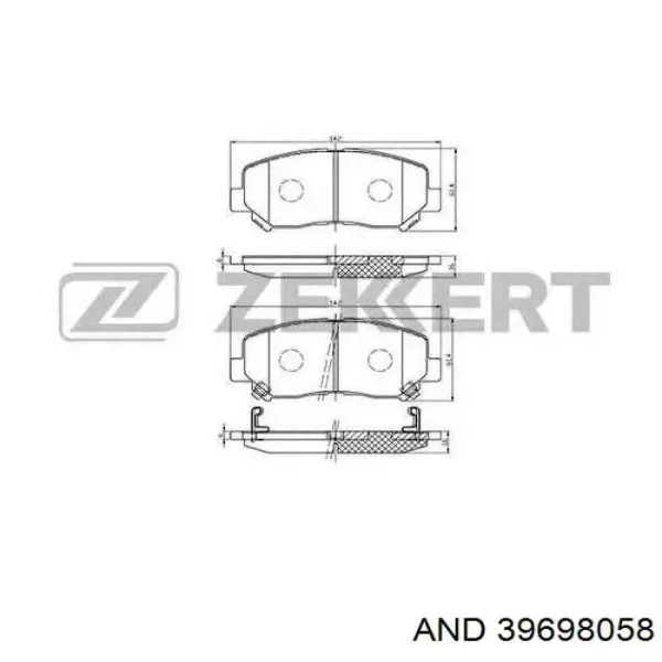 Pastillas de freno delanteras Mazda CX-5 1 KE, GH