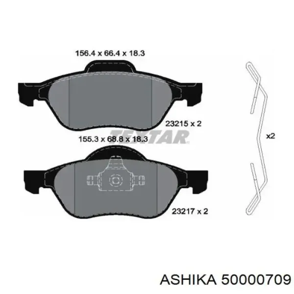 Pastillas de freno delanteras Renault Laguna 2 BG0, BG1